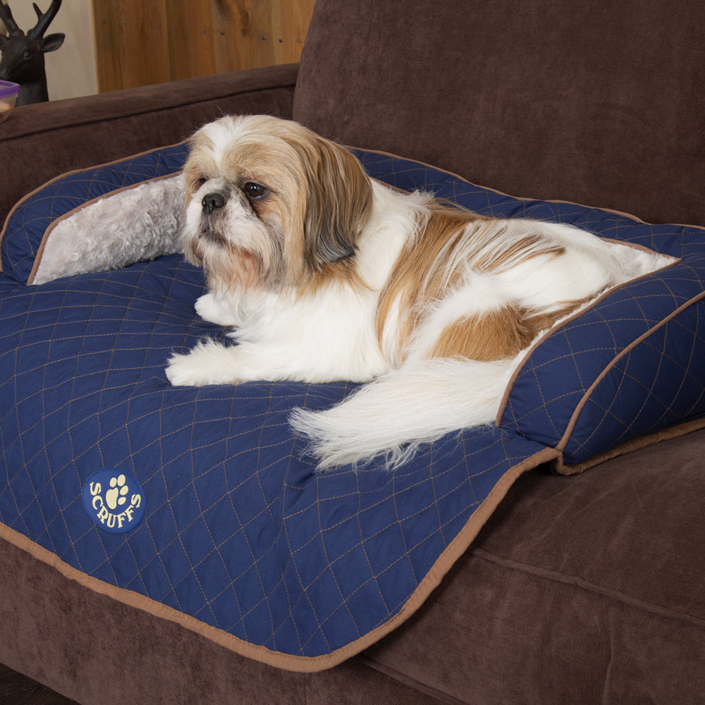 Wilton Sofa Dog Bed (in Blue, Grey, Black, Brown) by Scruffs