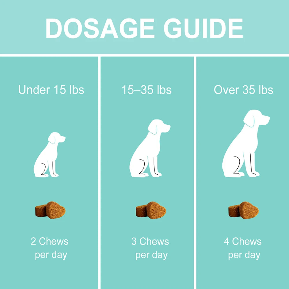 Dog Skin & Coat Support Chews | Allergy Care & Immune Wellness Supplement (200g)