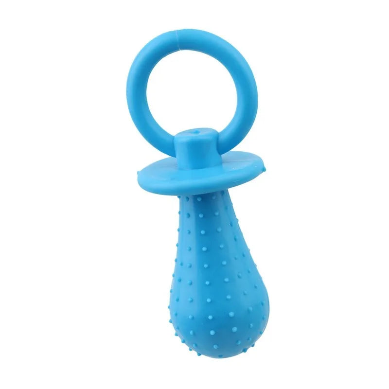Dog Chew Pacifier Toy | Interactive Rubber Dental Cleaning Toy for Puppies & Dogs