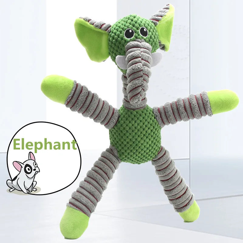 Squeaky Dog Toy | Durable Plush Chew Toy for Dogs (Teeth Cleaning & Training)