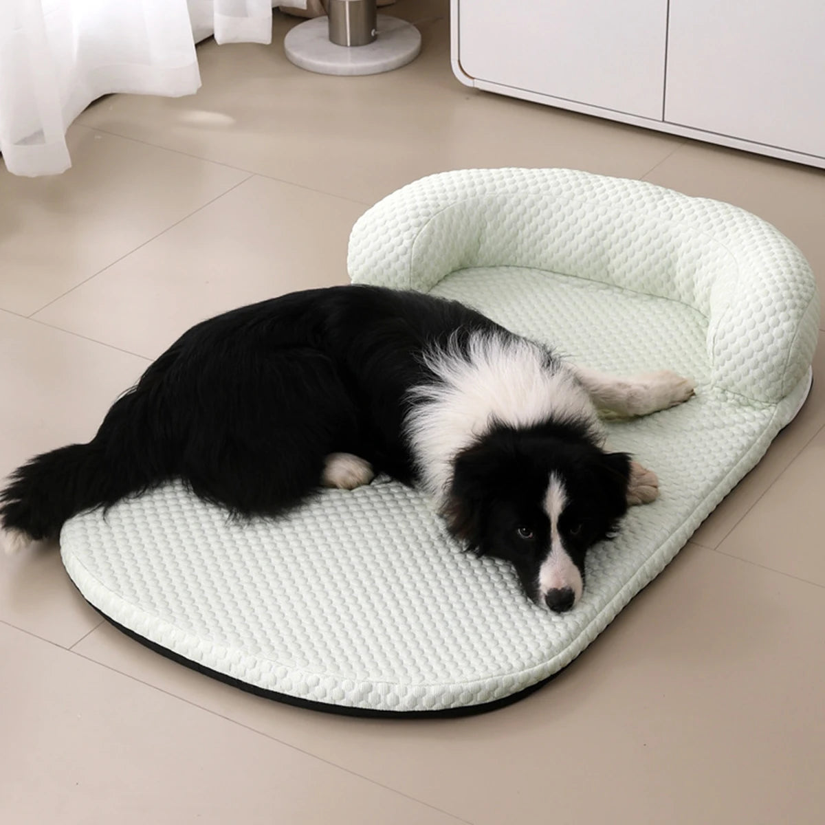 Cooling Dog Bed | Breathable Ice Silk Pet Bed with Anti-Slip Base (Summer Comfort)