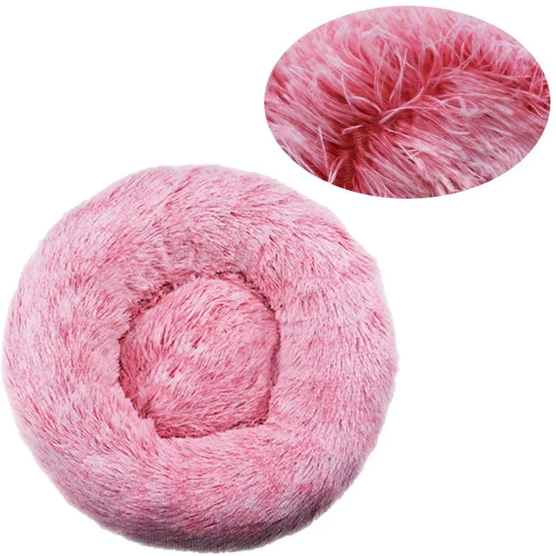 Calming Donut Dog Bed | Super Soft Plush Pet Bed for Small, Medium & Large Dogs