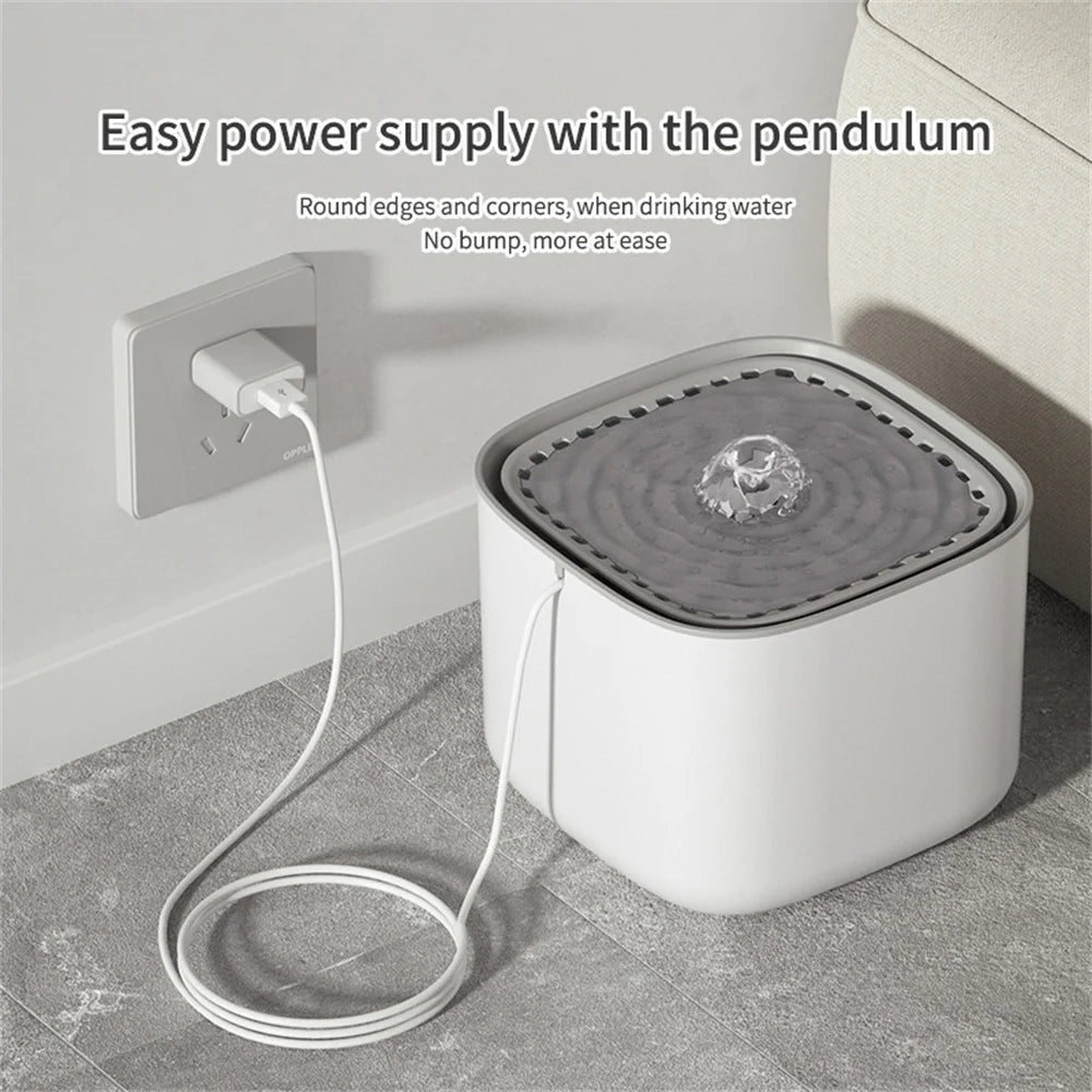 3L Ultra Quiet Cat Water Fountain – Automatic Pet Drinking Dispenser with Filter System for Cats & Dogs