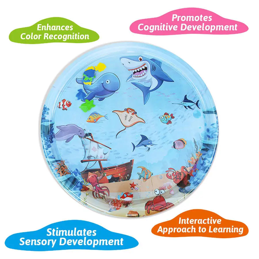 Cooling Pet Water Mat | Inflatable Sensory Splash Pad for Dogs & Cats