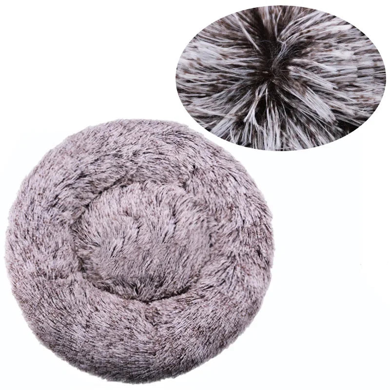 Calming Donut Dog Bed | Super Soft Plush Pet Bed for Small, Medium & Large Dogs