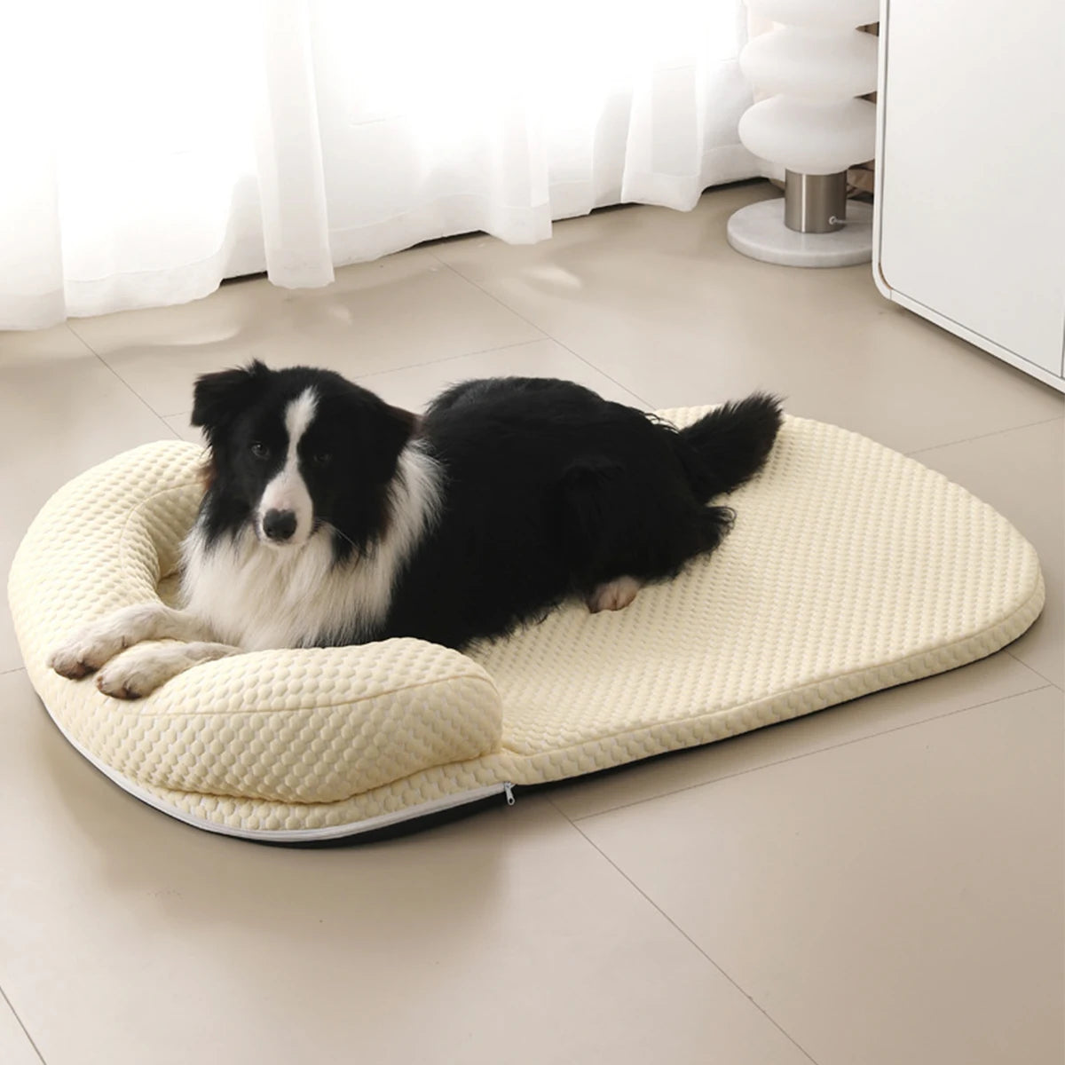 Cooling Dog Bed | Breathable Ice Silk Pet Bed with Anti-Slip Base (Summer Comfort)