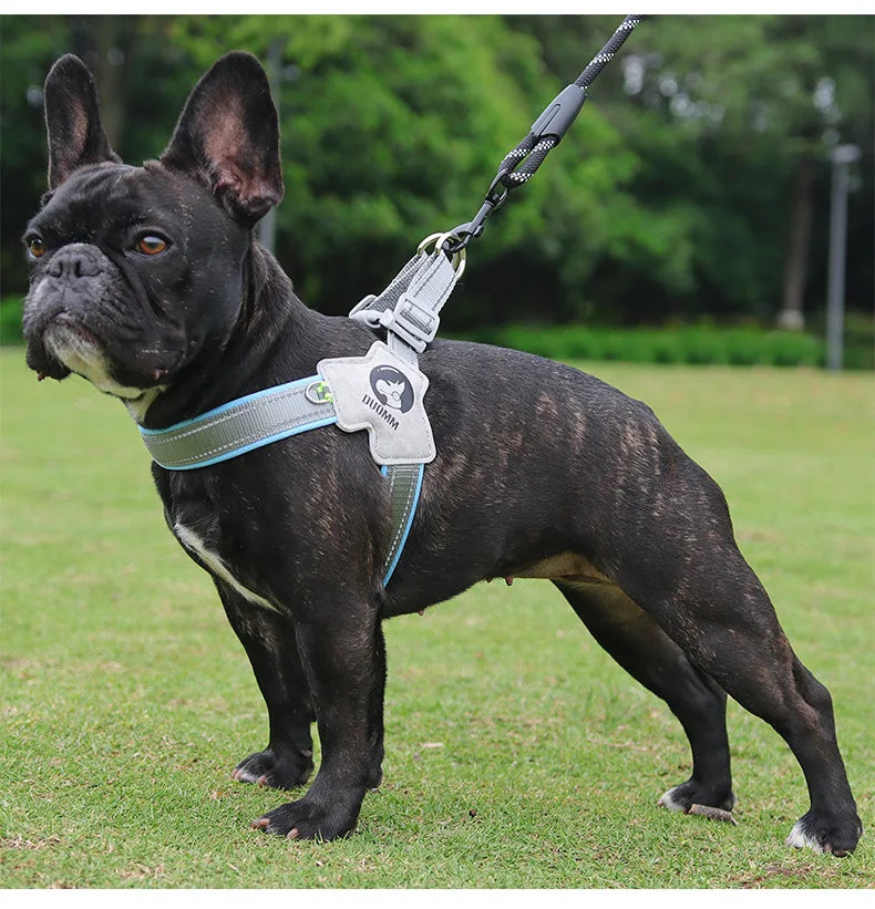 No Pull Dog Harness – Breathable Reflective Soft Vest Harness with Handle for Small & Medium Dogs
