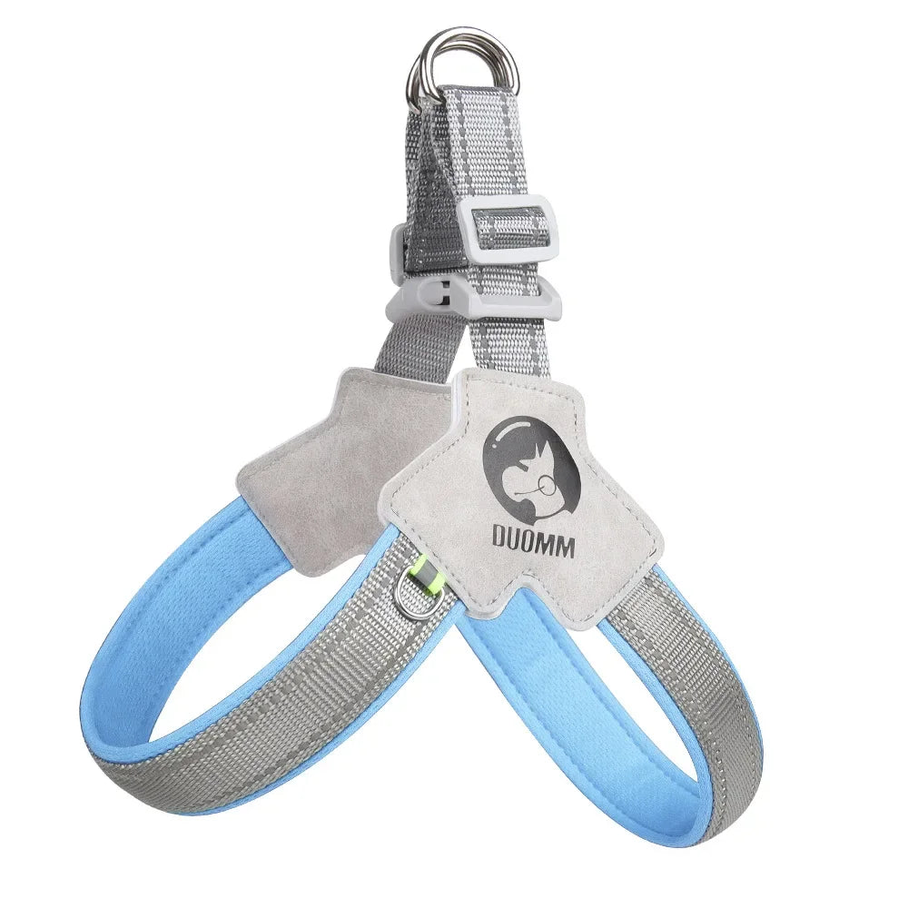 No Pull Dog Harness – Breathable Reflective Soft Vest Harness with Handle for Small & Medium Dogs