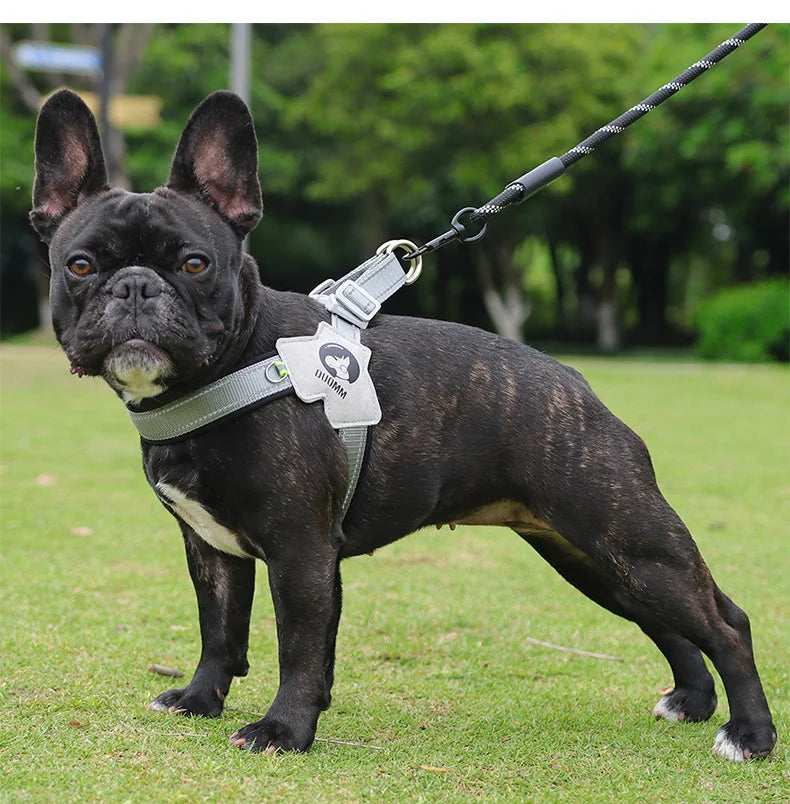 No Pull Dog Harness – Breathable Reflective Soft Vest Harness with Handle for Small & Medium Dogs