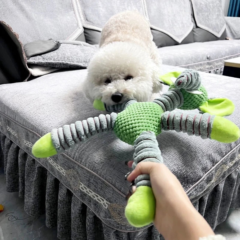 Squeaky Dog Toy | Durable Plush Chew Toy for Dogs (Teeth Cleaning & Training)