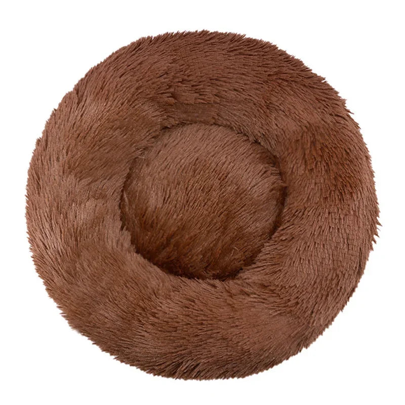 Calming Donut Dog Bed | Super Soft Plush Pet Bed for Small, Medium & Large Dogs