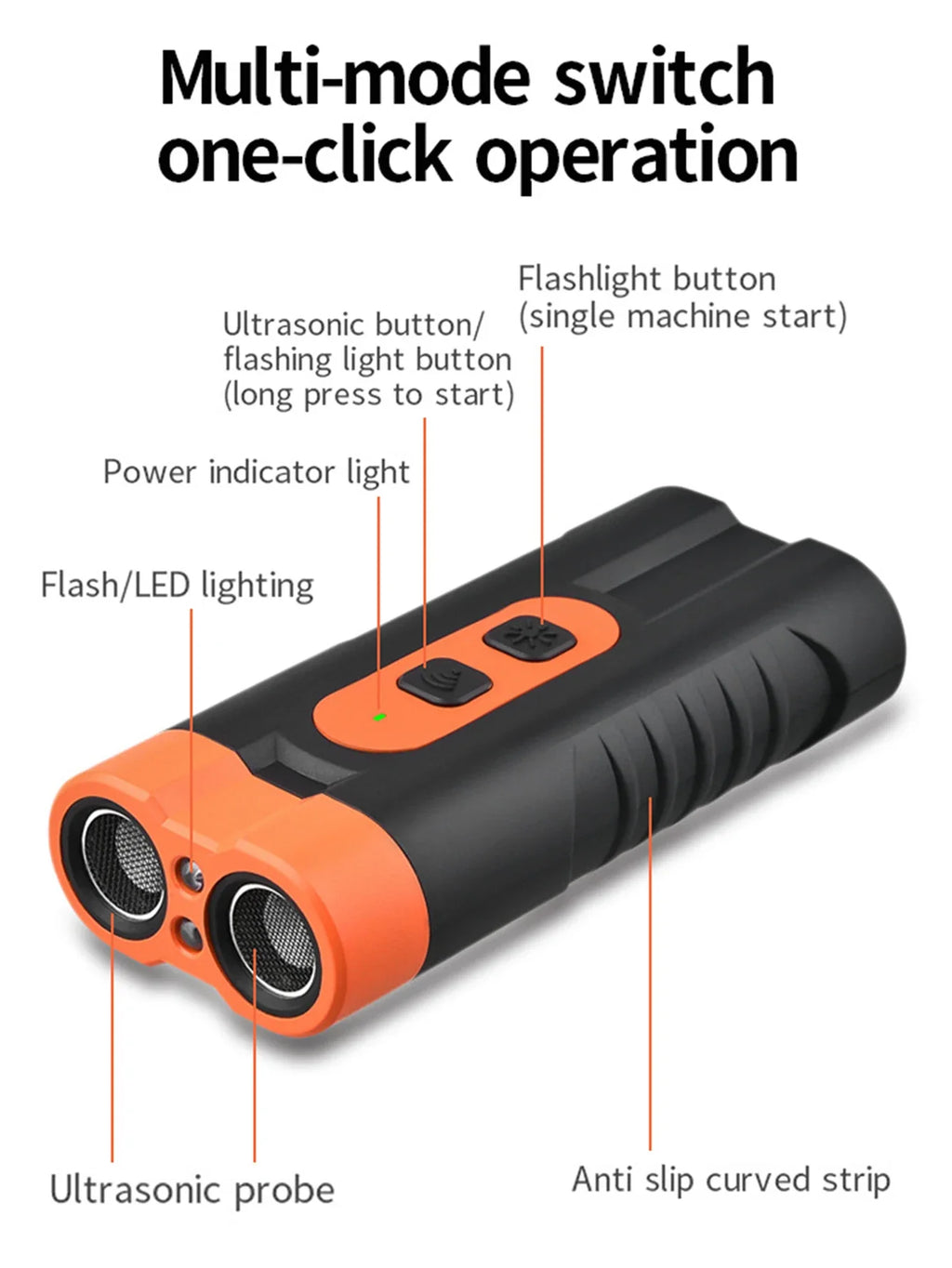 3-in-1 Ultrasonic Dog Repeller & Anti-Barking Trainer – Portable Handheld Pet Behaviour Control Device