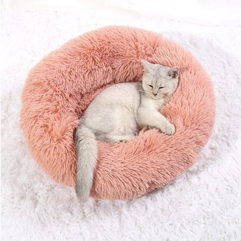 Calming Donut Dog Bed | Super Soft Plush Pet Bed for Small, Medium & Large Dogs
