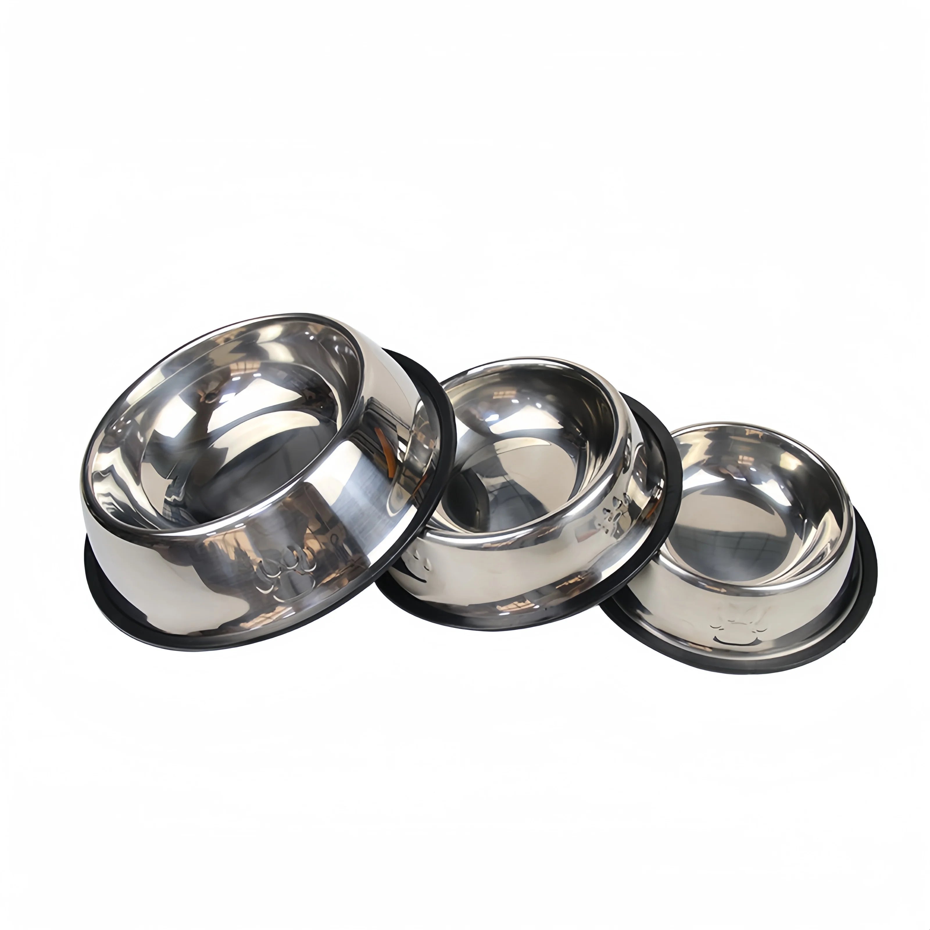 Stainless Steel Pet Bowl | Durable Dog & Cat Feeding & Water Bowl (6 Sizes)