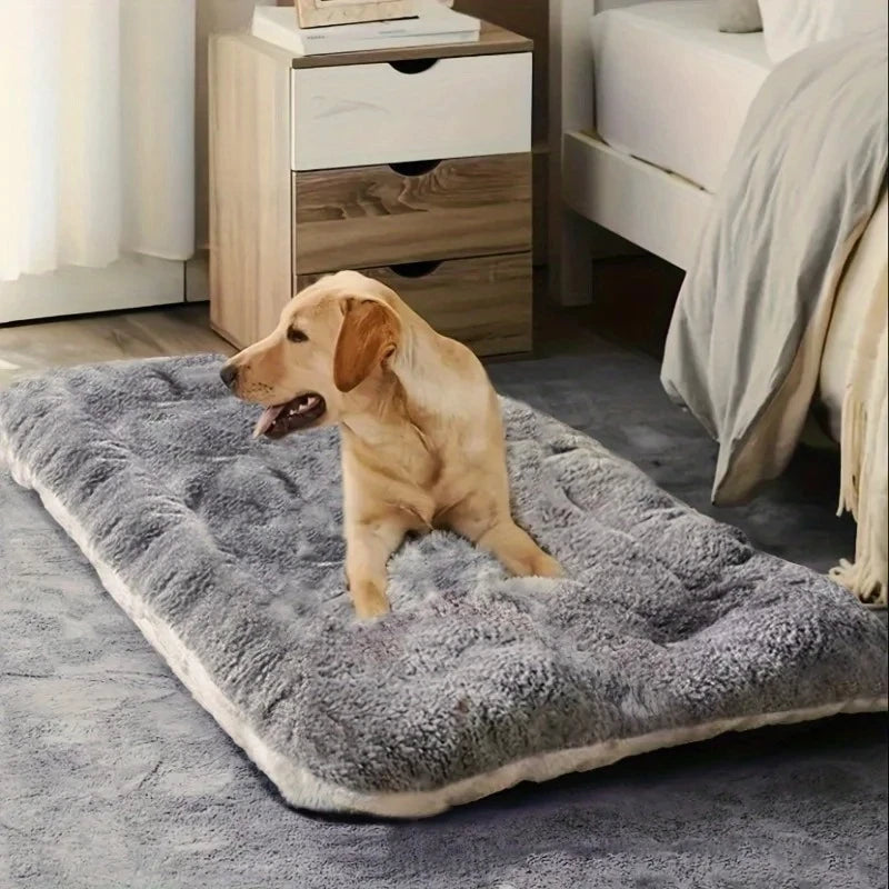 Large Plush Dog Bed | Soft & Thick Pet Sofa Bed for Small, Medium & Large Dogs