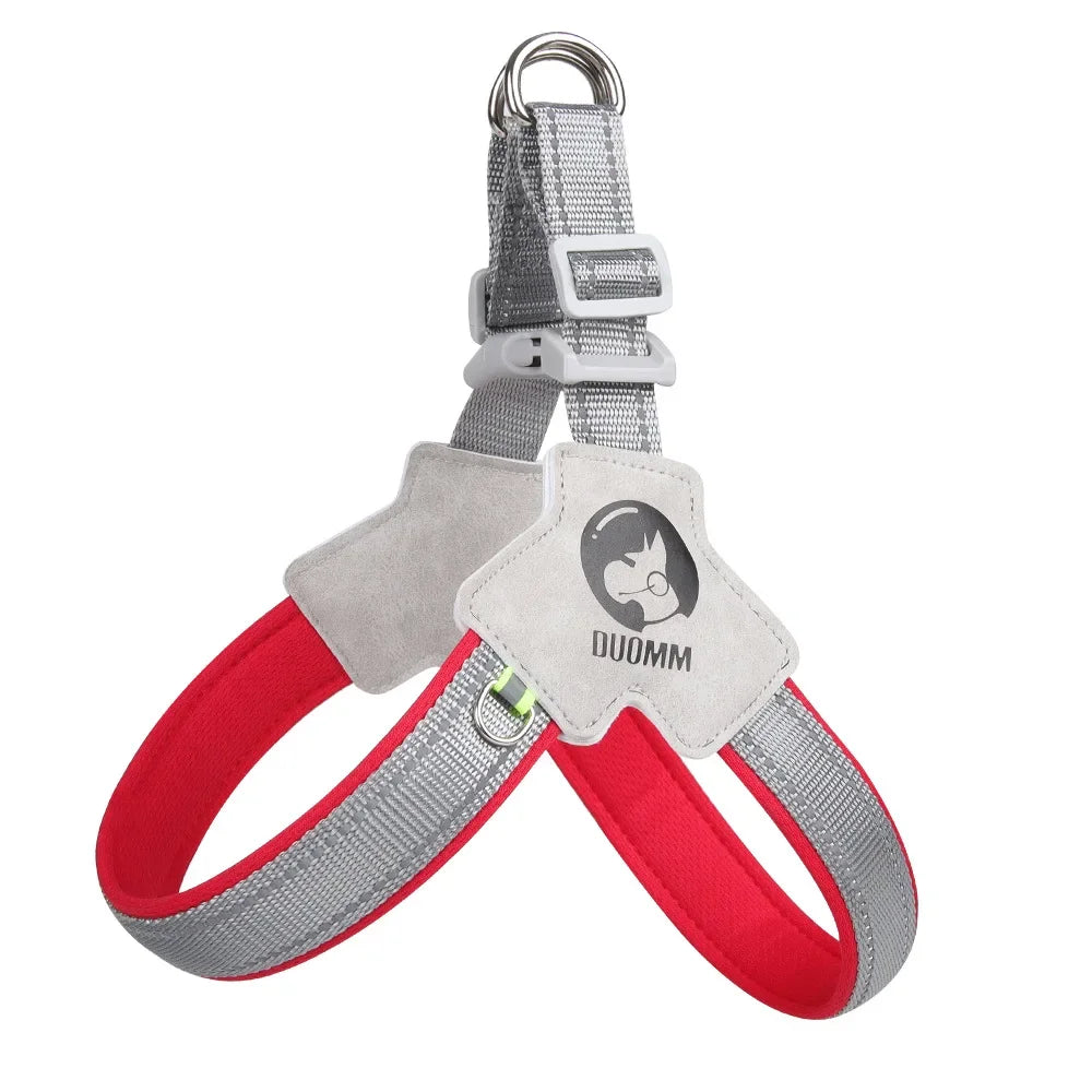 No Pull Dog Harness – Breathable Reflective Soft Vest Harness with Handle for Small & Medium Dogs