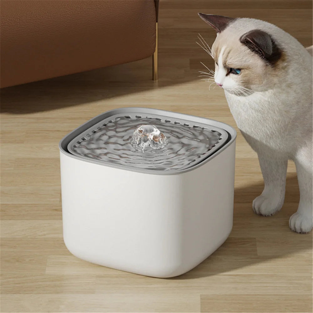 3L Ultra Quiet Cat Water Fountain – Automatic Pet Drinking Dispenser with Filter System for Cats & Dogs