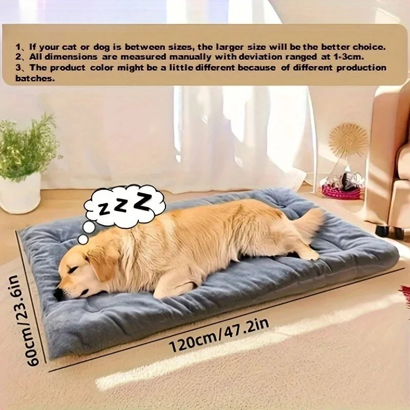 Large Plush Dog Bed | Soft & Thick Pet Sofa Bed for Small, Medium & Large Dogs