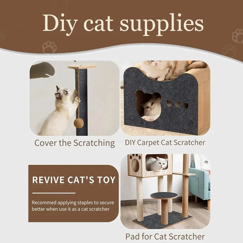 Self-Adhesive Cat Scratching Mat | Trimmable Furniture & Sofa Protector for Cats