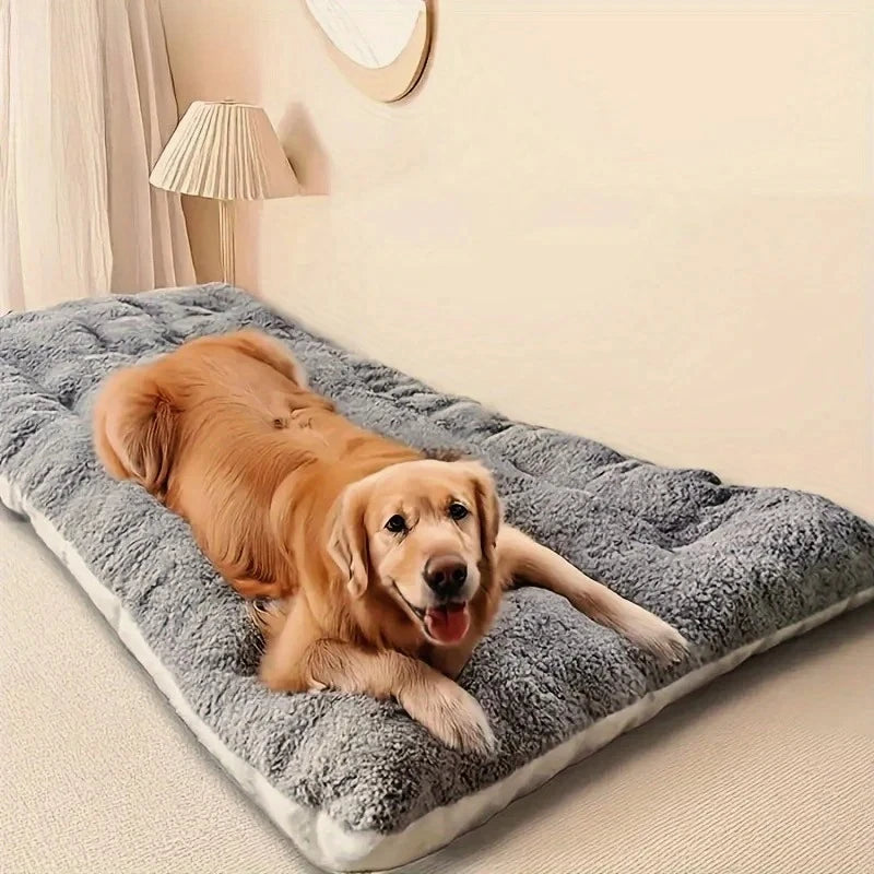 Large Plush Dog Bed | Soft & Thick Pet Sofa Bed for Small, Medium & Large Dogs