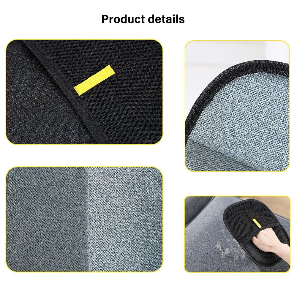 Reusable Pet Hair Removal Gloves | Double-Sided Dog & Cat Fur Remover