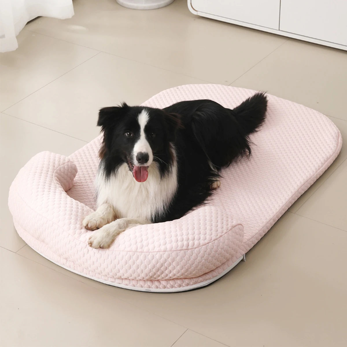 Cooling Dog Bed | Breathable Ice Silk Pet Bed with Anti-Slip Base (Summer Comfort)
