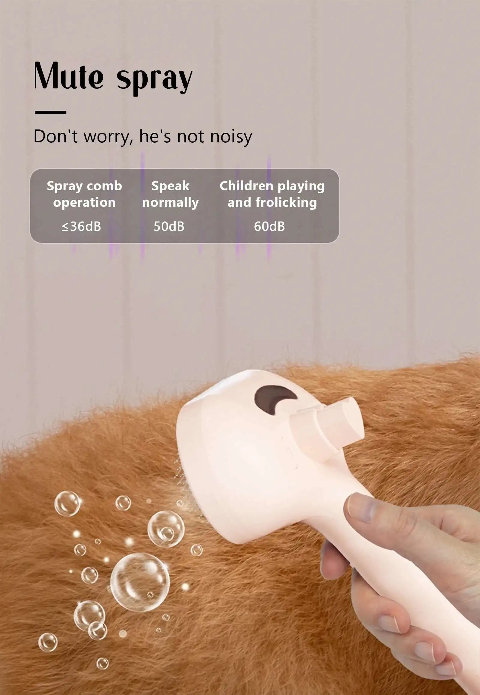 Steam Pet Grooming Brush | 2-in-1 Hair Removal & Massage Comb for Dogs & Cats