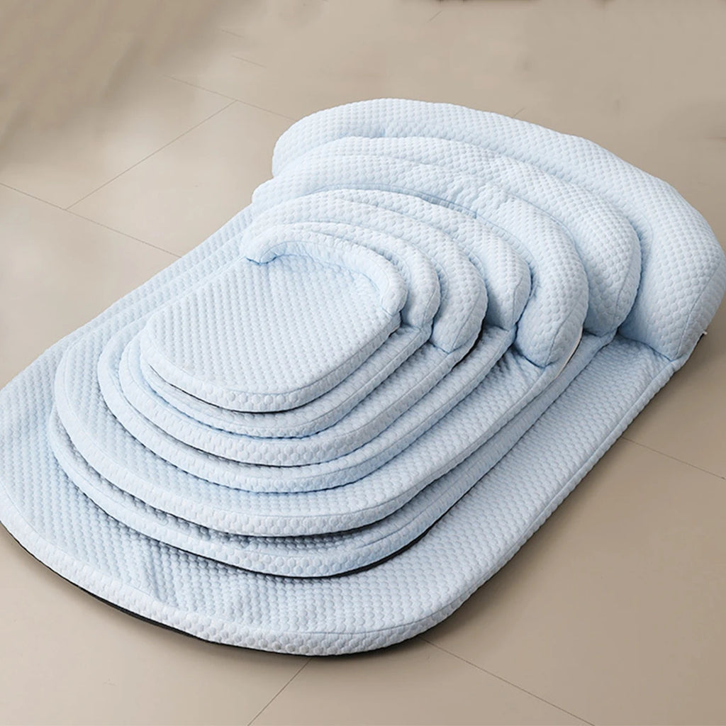 Cooling Dog Bed | Breathable Ice Silk Pet Bed with Anti-Slip Base (Summer Comfort)