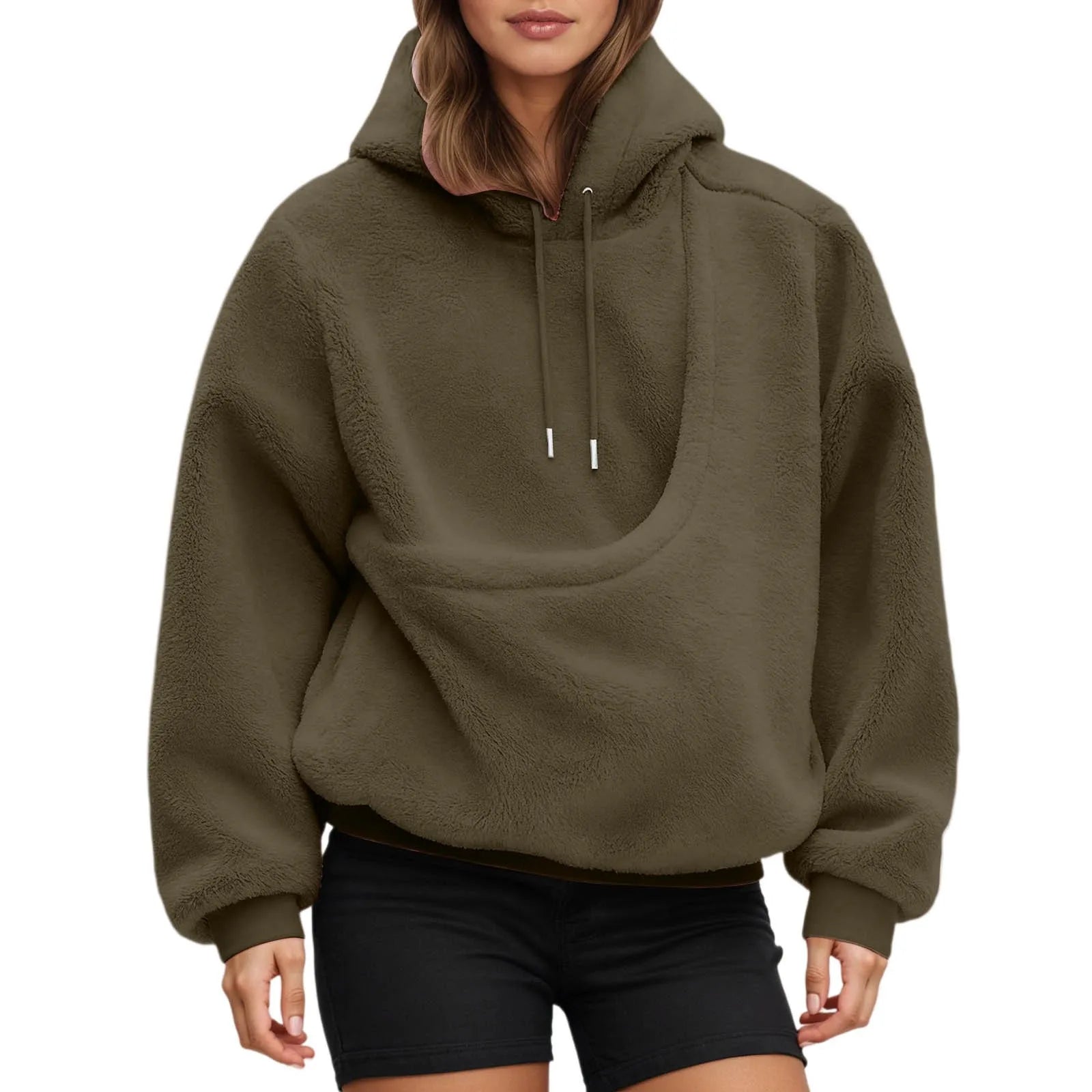 Pet Carrier Hoodie | Unisex Dog & Cat Hoodie with Front Pocket Sweatshirt