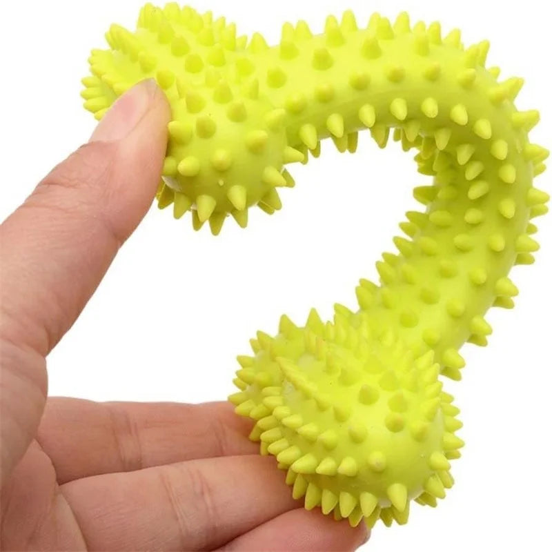 Dog Chew Pacifier Toy | Interactive Rubber Dental Cleaning Toy for Puppies & Dogs