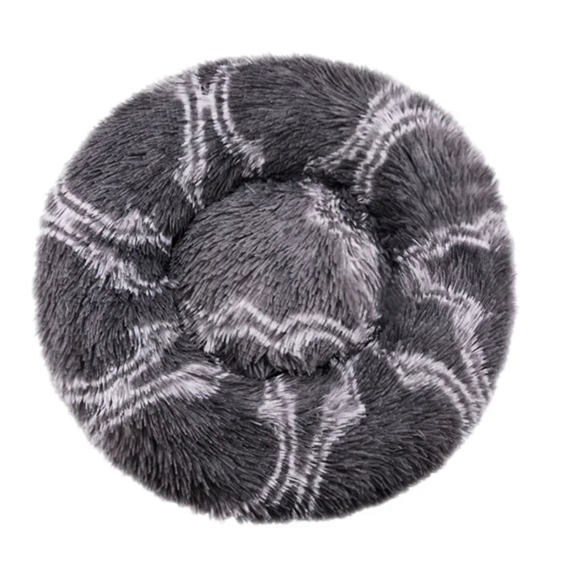 Calming Donut Dog Bed | Super Soft Plush Pet Bed for Small, Medium & Large Dogs