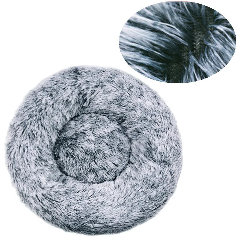 Calming Donut Dog Bed | Super Soft Plush Pet Bed for Small, Medium & Large Dogs