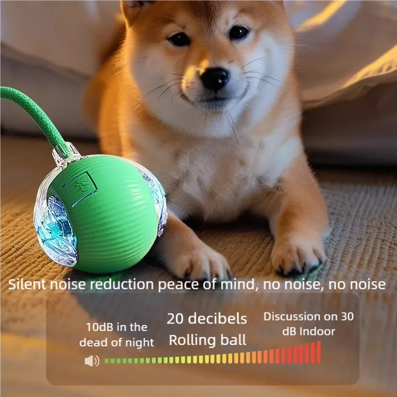 Automatic Pet Toy Ball | Rechargeable Interactive Rolling Ball for Cats & Dogs