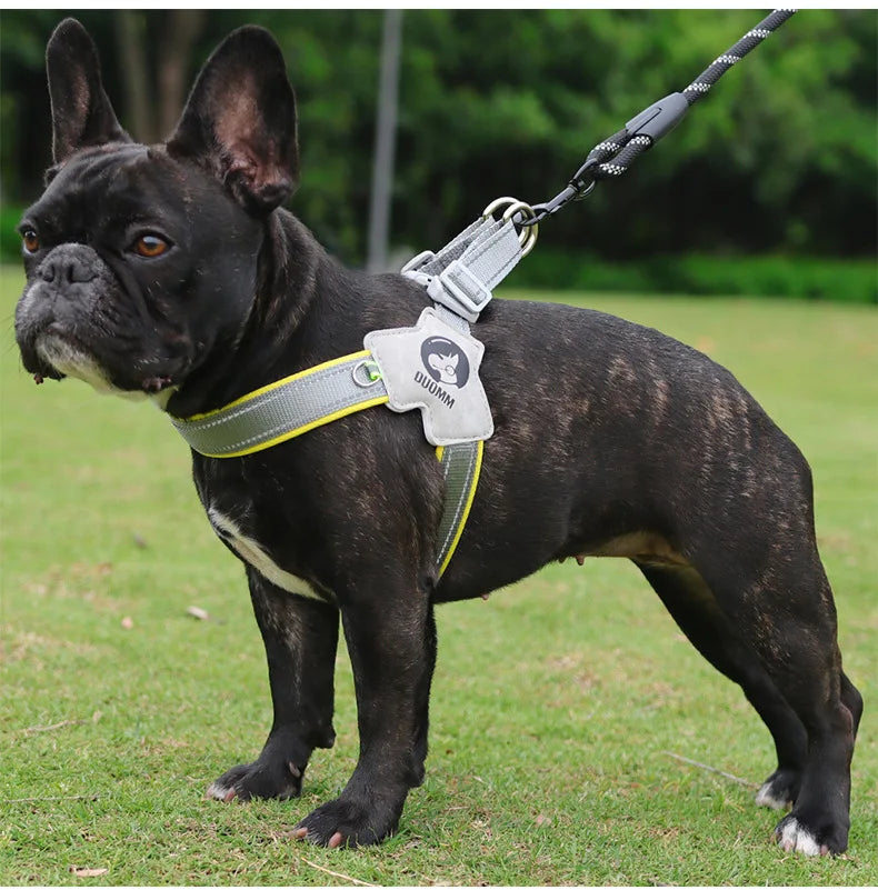 No Pull Dog Harness – Breathable Reflective Soft Vest Harness with Handle for Small & Medium Dogs