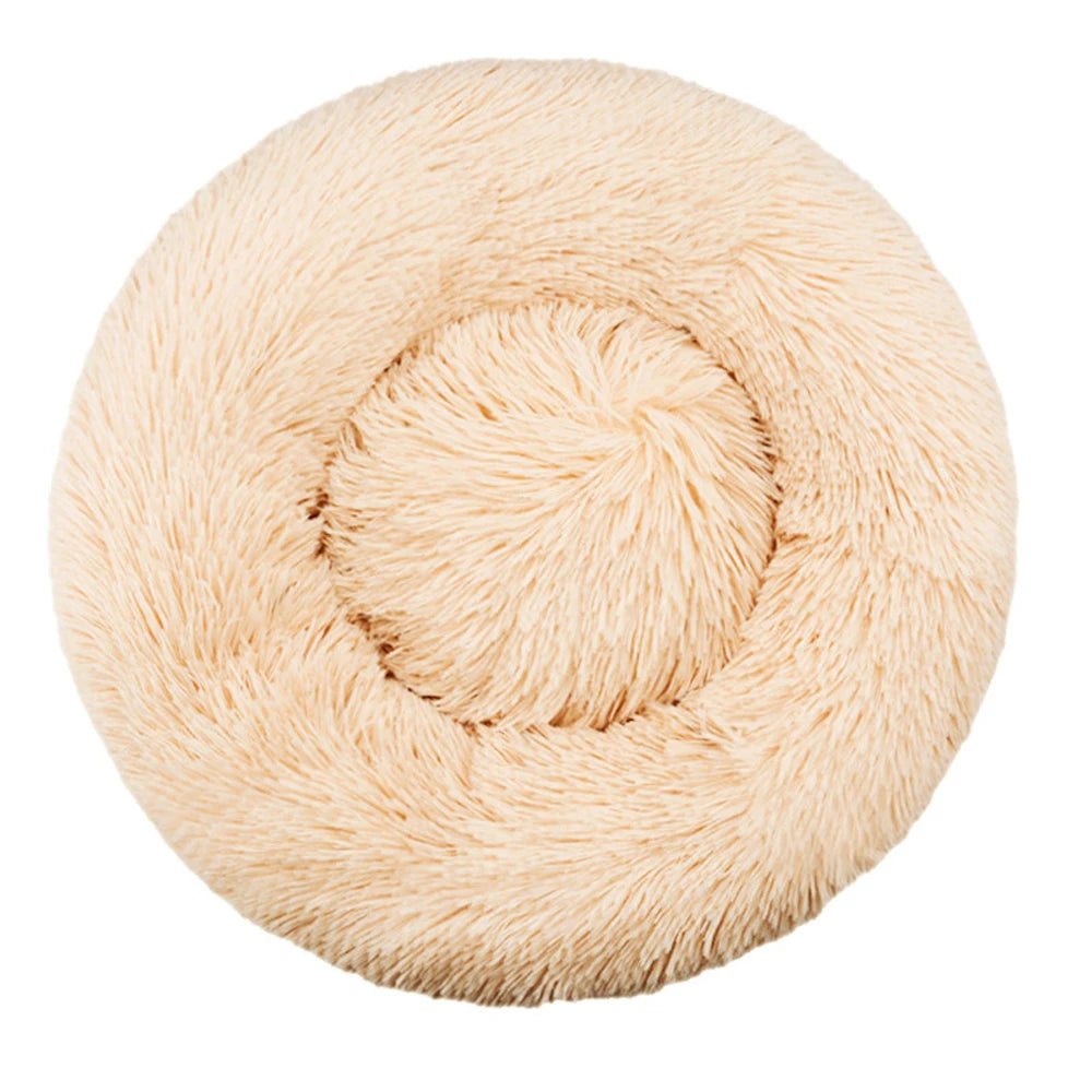 Calming Donut Dog Bed | Super Soft Plush Pet Bed for Small, Medium & Large Dogs