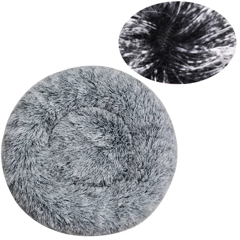Calming Donut Dog Bed | Super Soft Plush Pet Bed for Small, Medium & Large Dogs