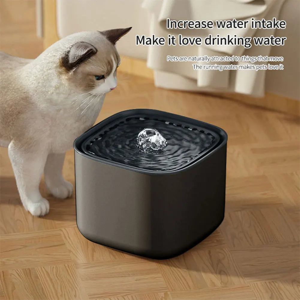 3L Ultra Quiet Cat Water Fountain – Automatic Pet Drinking Dispenser with Filter System for Cats & Dogs