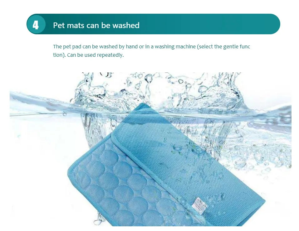 Dog Cooling Mat | Summer Cooling Pad for Dogs & Cats (Extra Large Sizes Available)