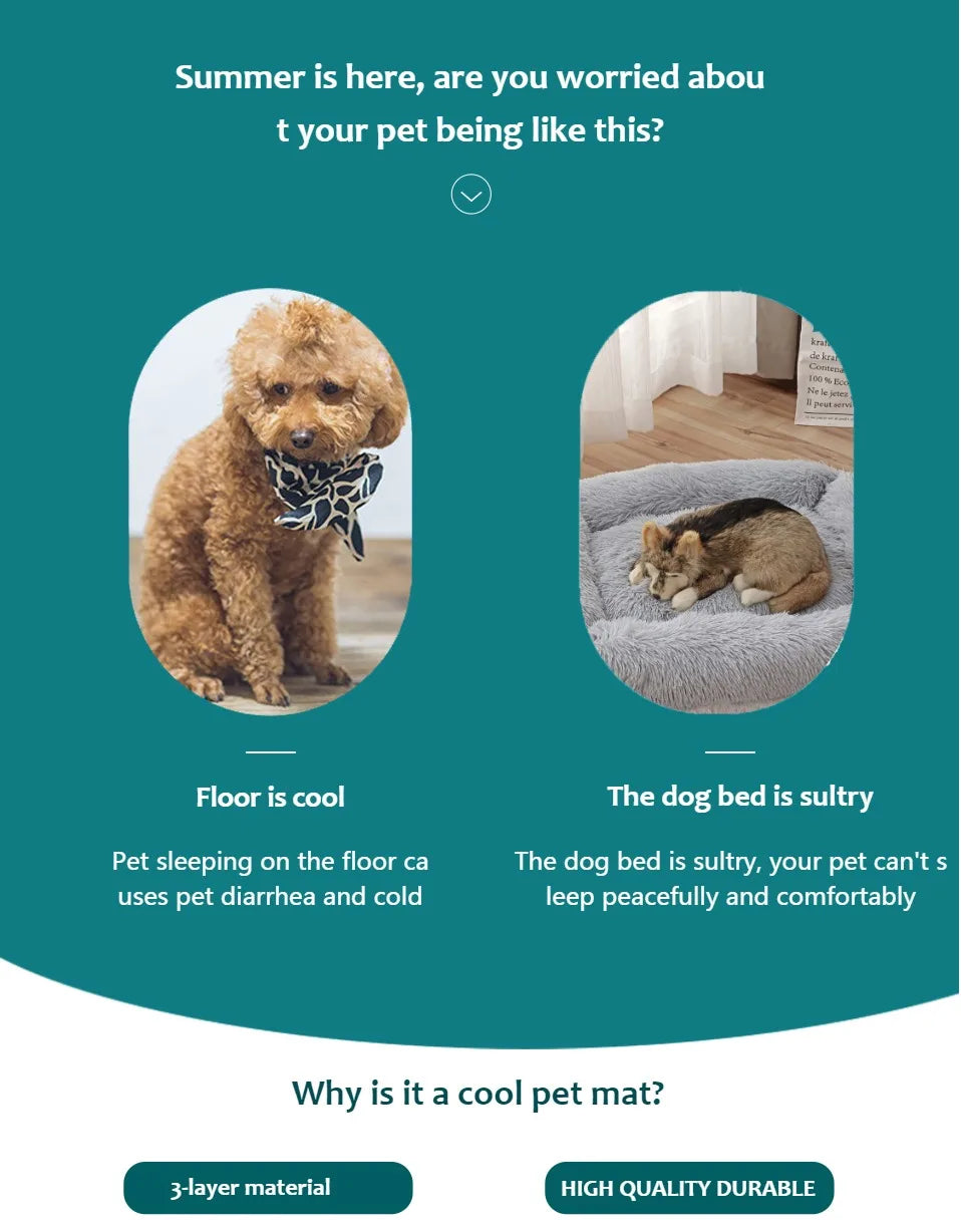 Dog Cooling Mat | Summer Cooling Pad for Dogs & Cats (Extra Large Sizes Available)