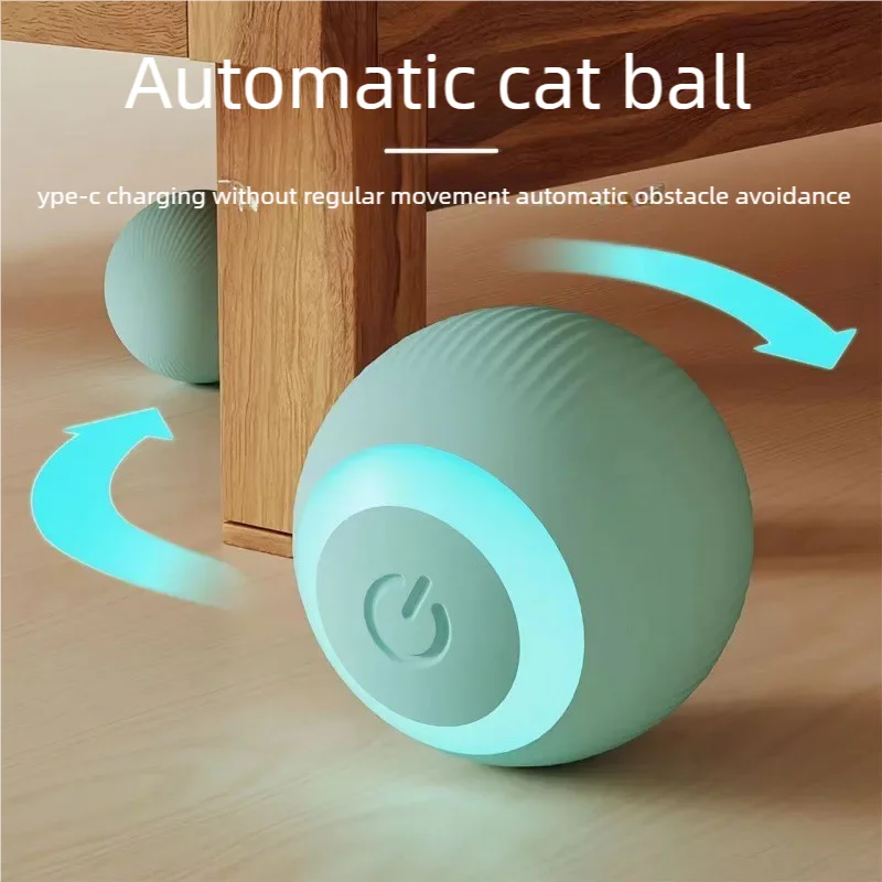 Automatic Pet Toy Ball | Rechargeable Interactive Rolling Ball for Cats & Dogs