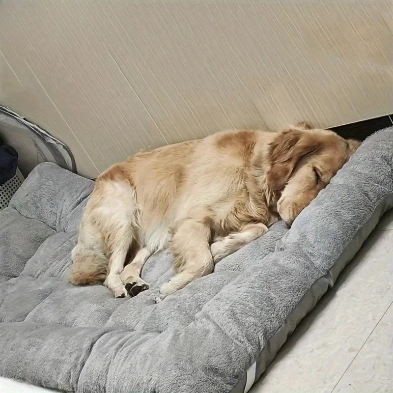 Large Plush Dog Bed | Soft & Thick Pet Sofa Bed for Small, Medium & Large Dogs