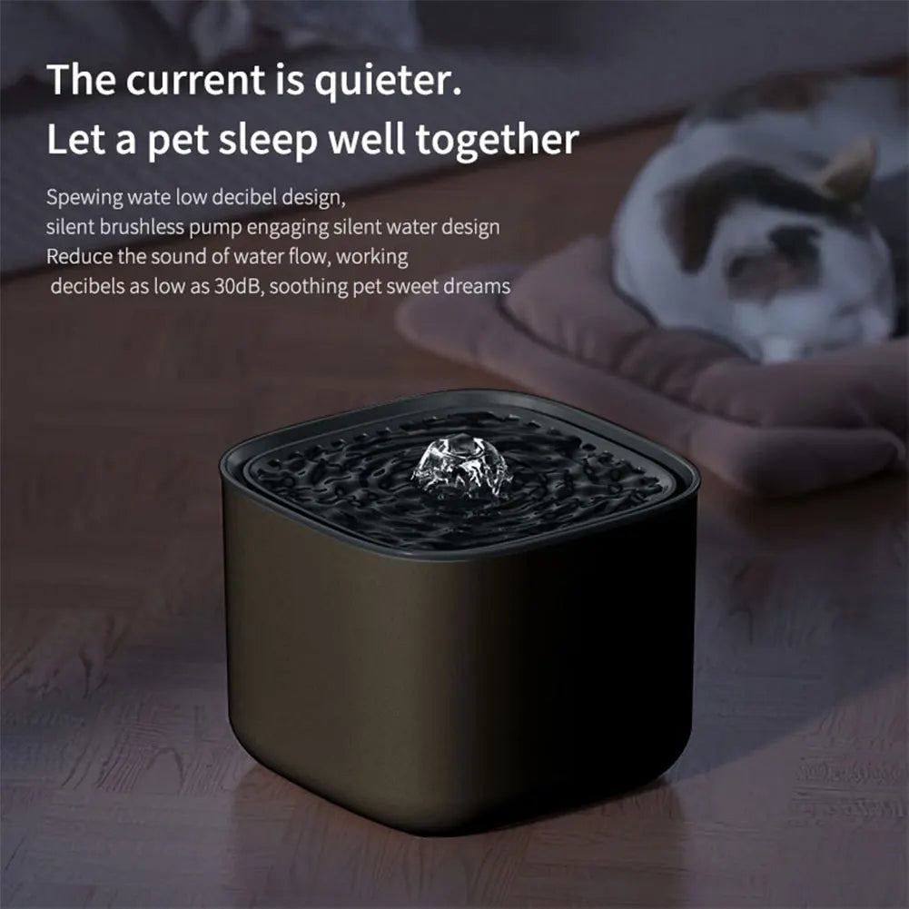 3L Ultra Quiet Cat Water Fountain – Automatic Pet Drinking Dispenser with Filter System for Cats & Dogs