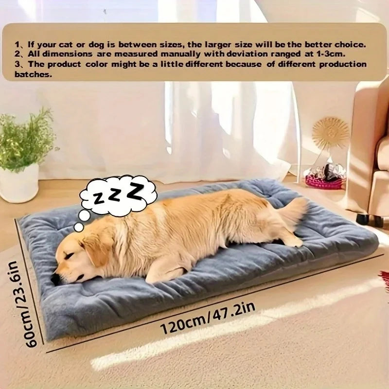 Large Plush Dog Bed | Soft & Thick Pet Sofa Bed for Small, Medium & Large Dogs