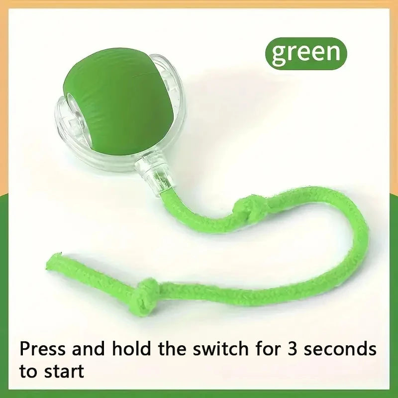 Automatic Pet Toy Ball | Rechargeable Interactive Rolling Ball for Cats & Dogs