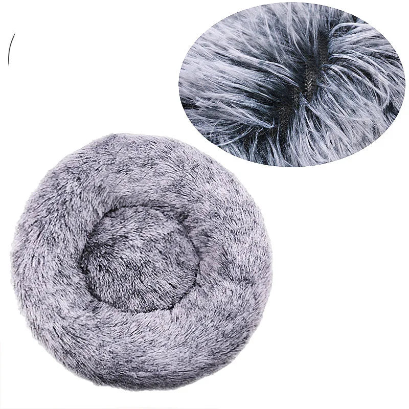 Calming Donut Dog Bed | Super Soft Plush Pet Bed for Small, Medium & Large Dogs