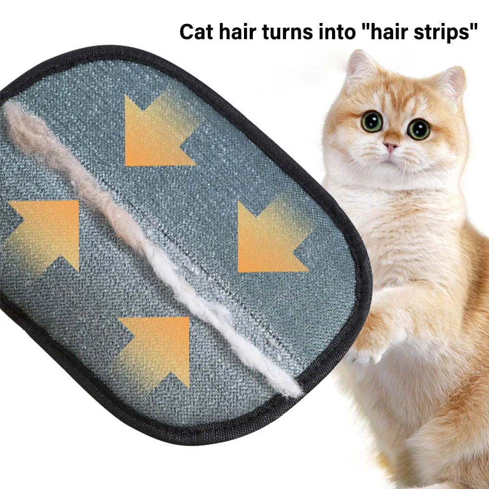Reusable Pet Hair Removal Gloves | Double-Sided Dog & Cat Fur Remover