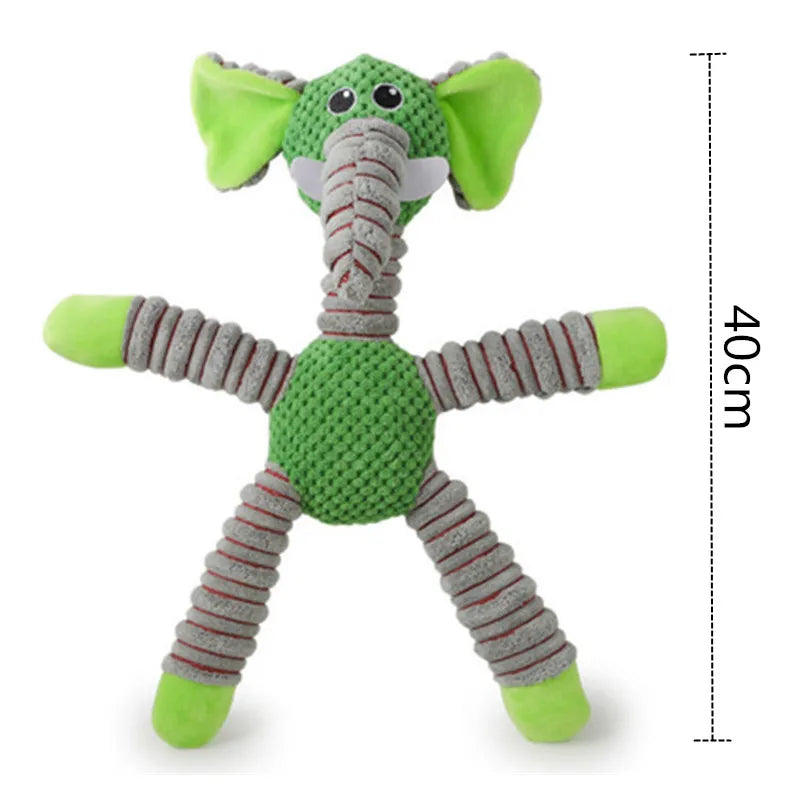 Squeaky Dog Toy | Durable Plush Chew Toy for Dogs (Teeth Cleaning & Training)
