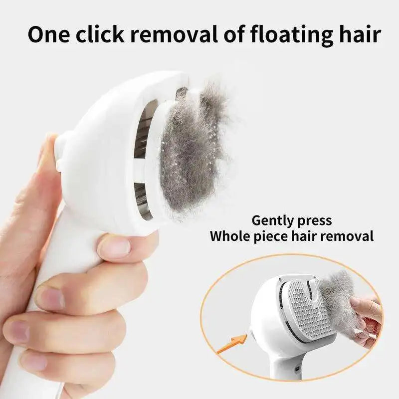 Steam Pet Grooming Brush | 2-in-1 Hair Removal & Massage Comb for Dogs & Cats