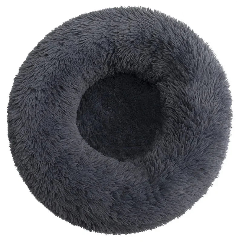 Calming Donut Dog Bed | Super Soft Plush Pet Bed for Small, Medium & Large Dogs