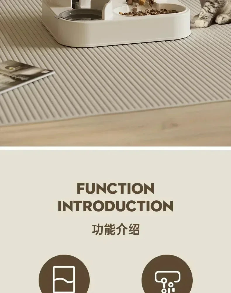 Automatic Pet Feeder & Water Fountain | Large Capacity Dog & Cat Food Dispenser